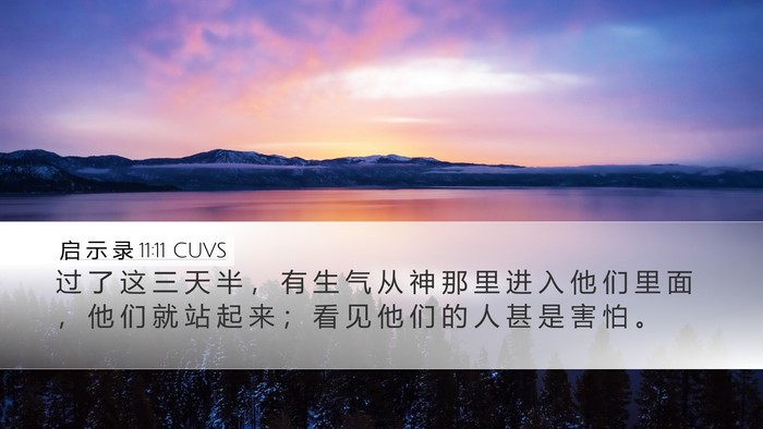 启 示 录 11:11 CUVS Bible Verse Image