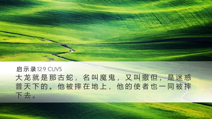 启 示 录 12:9 CUVS Bible Verse Image