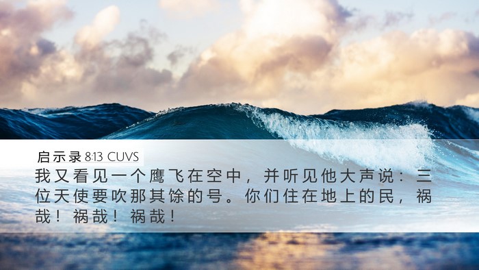 启 示 录 8:13 CUVS Bible Verse Image