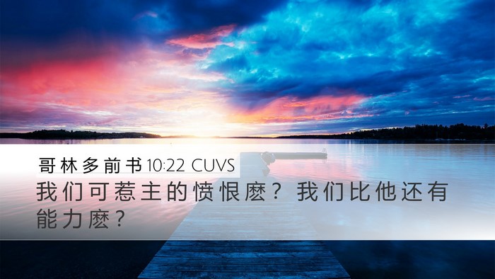 哥 林 多 前 书 10:22 CUVS Bible Verse Image