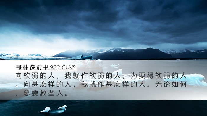 哥 林 多 前 书 9:22 CUVS Bible Verse Image
