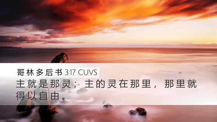 哥 林 多 后 书 3:17 CUVS Bible Verse Image