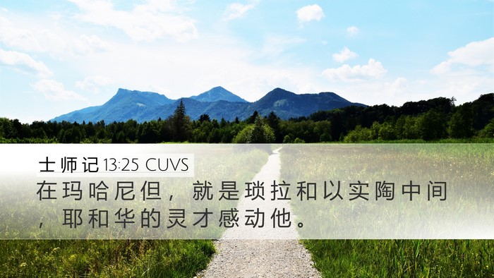 士 师 记 13:25 CUVS Bible Verse Image