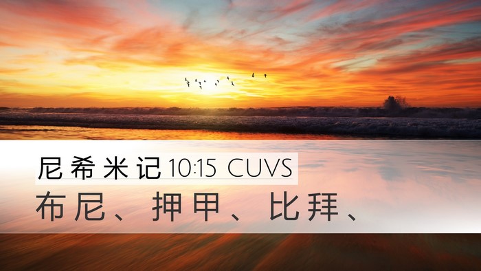 尼 希 米 记 10:15 CUVS Bible Verse Image