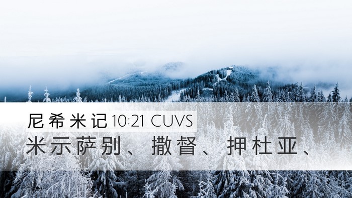 尼 希 米 记 10:21 CUVS Bible Verse Image