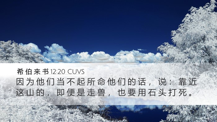希 伯 来 书 12:20 CUVS Bible Verse Image