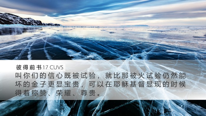 彼 得 前 书 1:7 CUVS Bible Verse Image