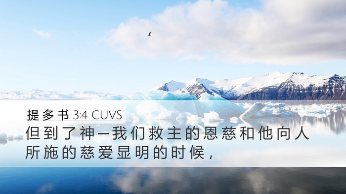 提 多 书 3:4 CUVS Bible Verse Image
