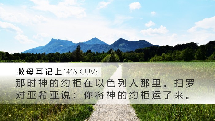 撒 母 耳 记 上 14:18 CUVS Bible Verse Image