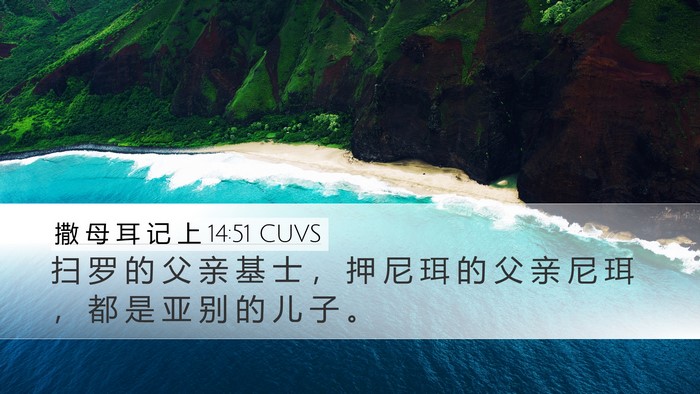 撒 母 耳 记 上 14:51 CUVS Bible Verse Image