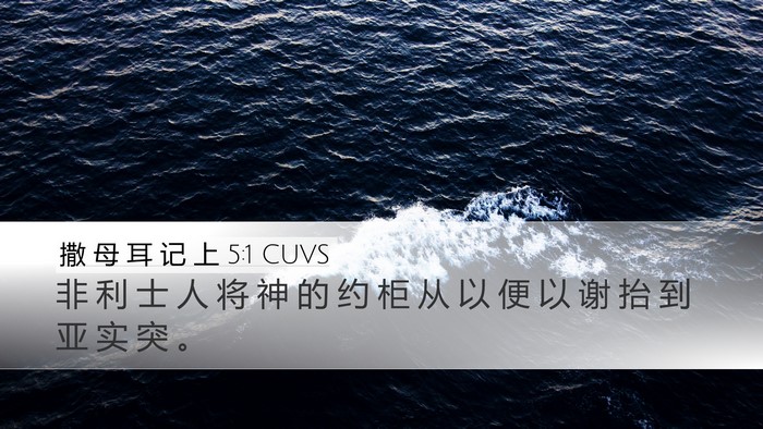 撒 母 耳 记 上 5:1 CUVS Bible Verse Image