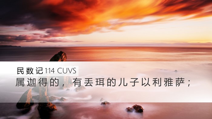 民 数 记 1:14 CUVS Bible Verse Image