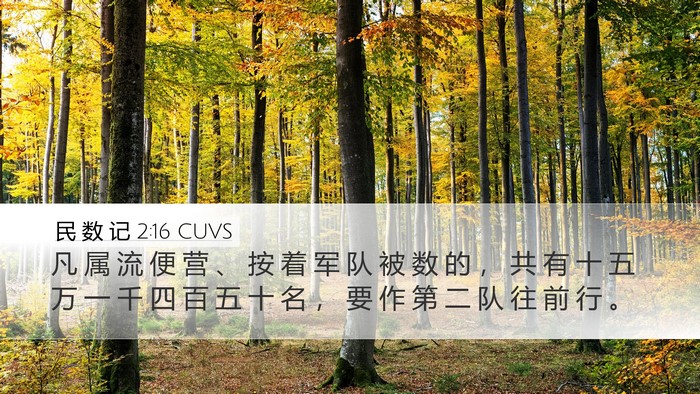 民 数 记 2:16 CUVS Bible Verse Image