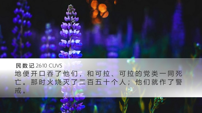 民 数 记 26:10 CUVS Bible Verse Image