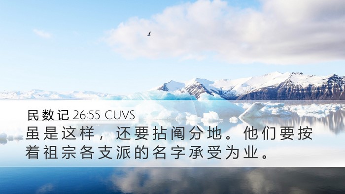 民 数 记 26:55 CUVS Bible Verse Image