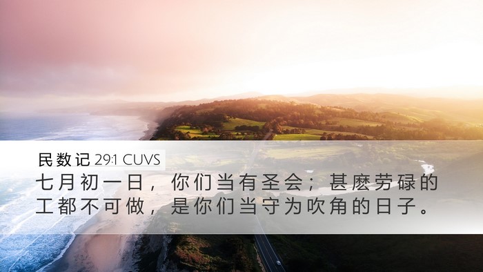 民 数 记 29:1 CUVS Bible Verse Image