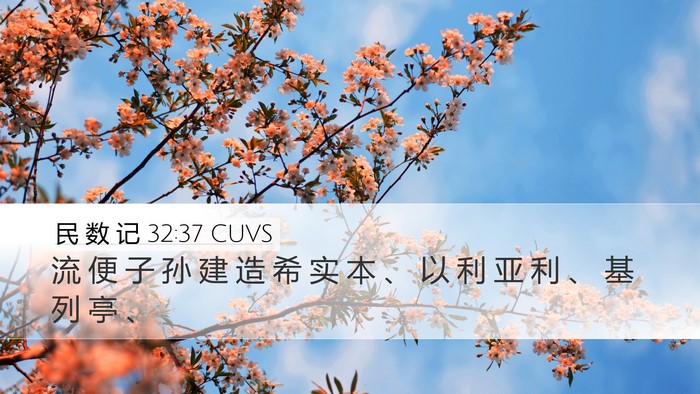 民 数 记 32:37 CUVS Bible Verse Image