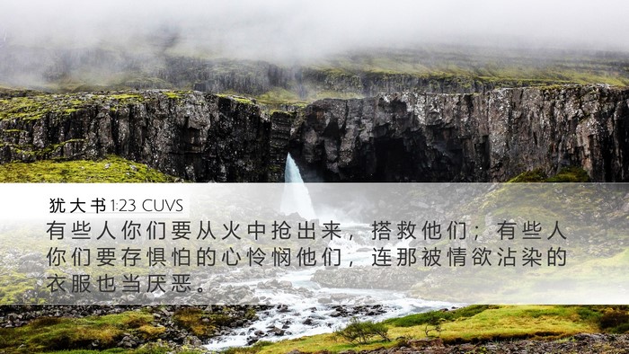 犹 大 书 1:23 CUVS Bible Verse Image