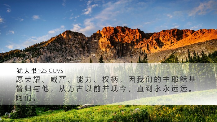 犹 大 书 1:25 CUVS Bible Verse Image