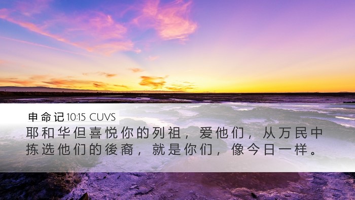申 命 记 10:15 CUVS Bible Verse Image