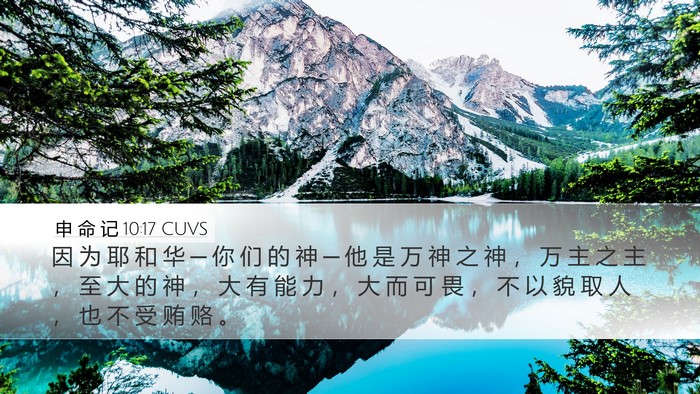 申 命 记 10:17 CUVS Bible Verse Image