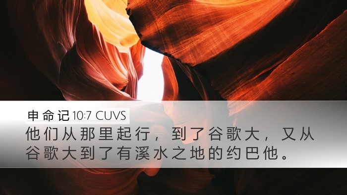 申 命 记 10:7 CUVS Bible Verse Image