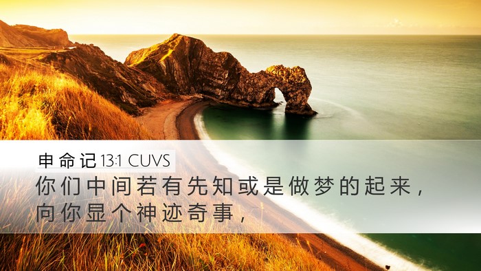 申 命 记 13:1 CUVS Bible Verse Image