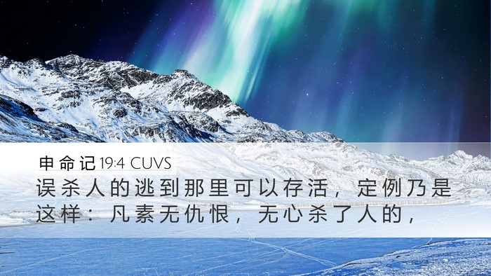 申 命 记 19:4 CUVS Bible Verse Image