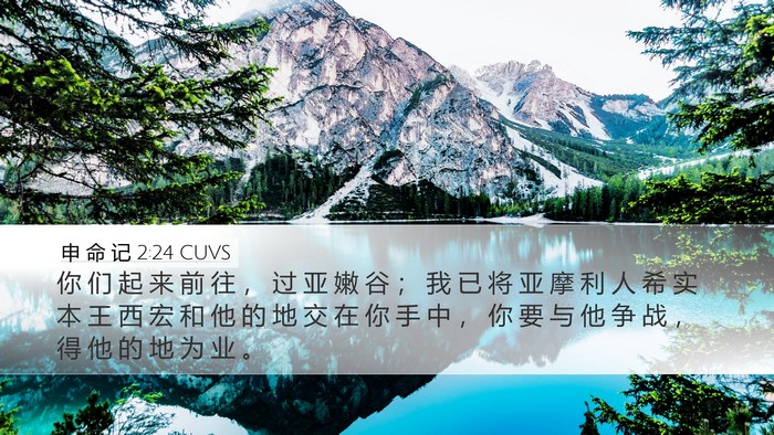 申 命 记 2:24 CUVS Bible Verse Image