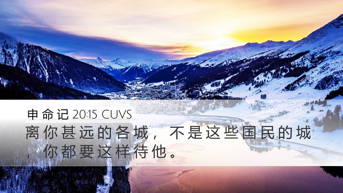 申 命 记 20:15 CUVS Bible Verse Image
