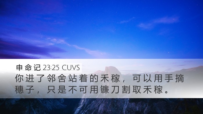 申 命 记 23:25 CUVS Bible Verse Image