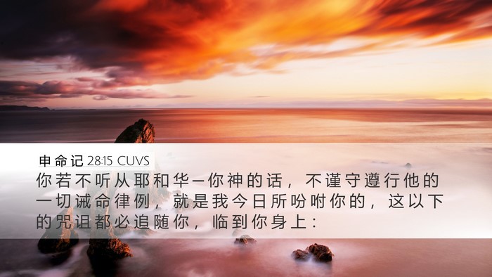 申 命 记 28:15 CUVS Bible Verse Image