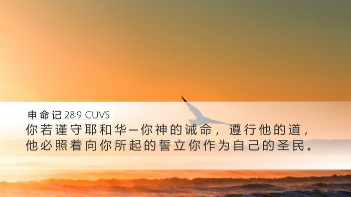申 命 记 28:9 CUVS Bible Verse Image