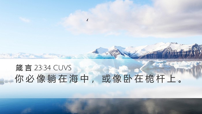 箴 言 23:34 CUVS Bible Verse Image