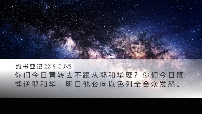 约 书 亚 记 22:18 CUVS Bible Verse Image