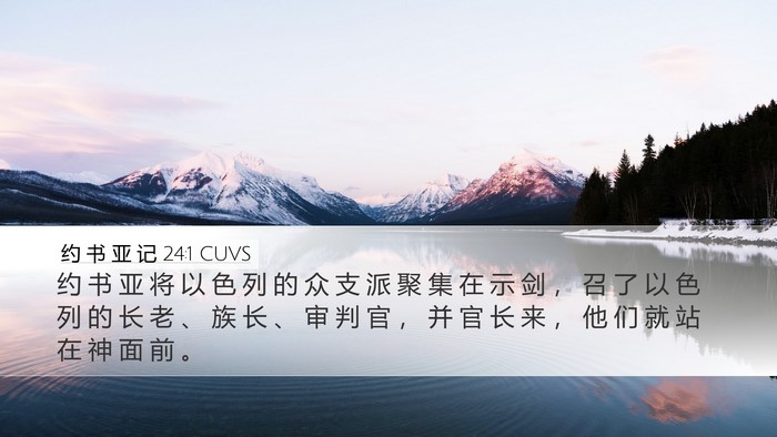 约 书 亚 记 24:1 CUVS Bible Verse Image