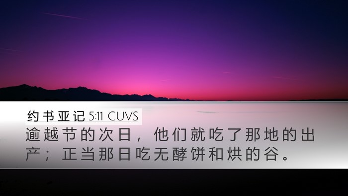约 书 亚 记 5:11 CUVS Bible Verse Image