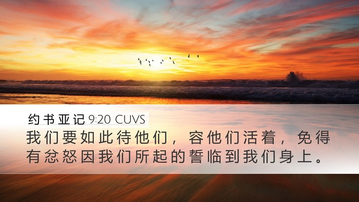 约 书 亚 记 9:20 CUVS Bible Verse Image