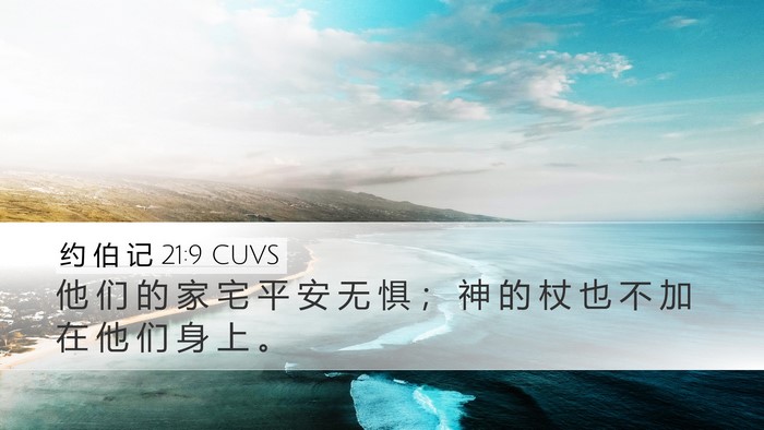 约 伯 记 21:9 CUVS Bible Verse Image