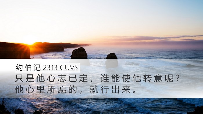 约 伯 记 23:13 CUVS Bible Verse Image