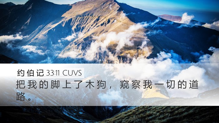 约 伯 记 33:11 CUVS Bible Verse Image