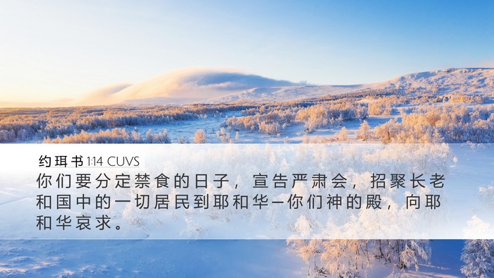 约 珥 书 1:14 CUVS Bible Verse Image