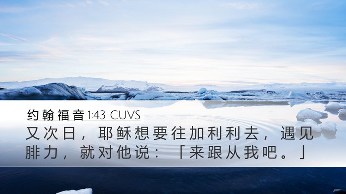 约 翰 福 音 1:43 CUVS Bible Verse Image