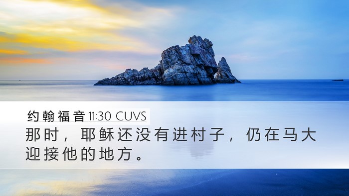 约 翰 福 音 11:30 CUVS Bible Verse Image