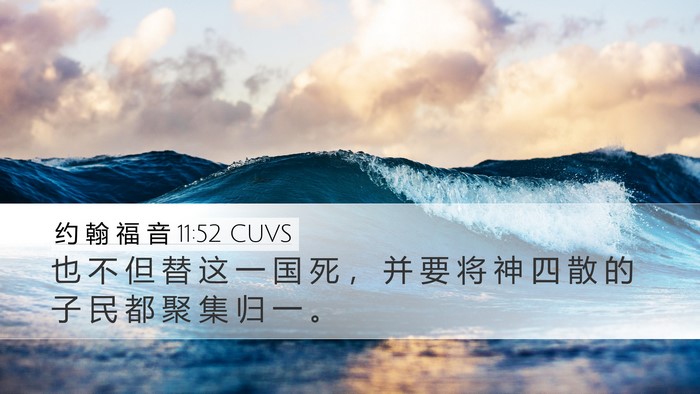 约 翰 福 音 11:52 CUVS Bible Verse Image