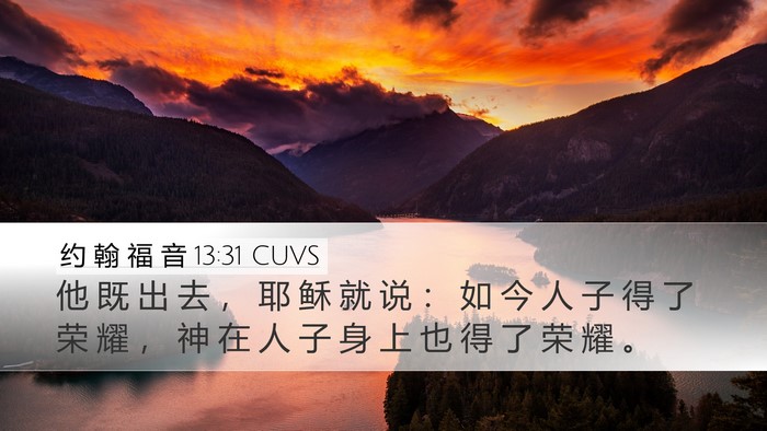 约 翰 福 音 13:31 CUVS Bible Verse Image