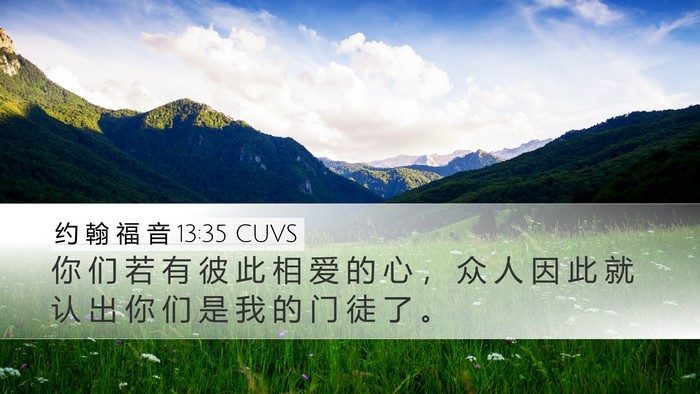 约 翰 福 音 13:35 CUVS Bible Verse Image