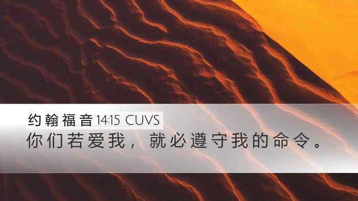 约 翰 福 音 14:15 CUVS Bible Verse Image