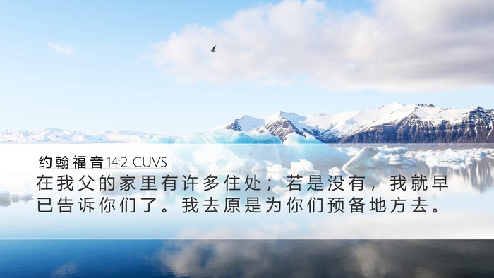 约 翰 福 音 14:2 CUVS Bible Verse Image