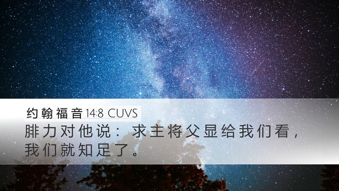 约 翰 福 音 14:8 CUVS Bible Verse Image